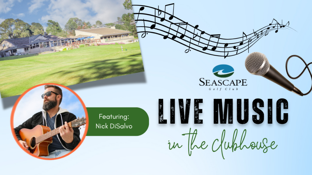 Live Music in the Clubhouse featuring Nick DiSalvo